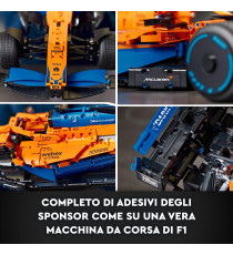 Lego Technic - Monoposto McLaren Formula 1 - Lego 42141 Auto Replica Supercar F1 ANNI 18+ Lego Technic - Monoposto McLaren Formula 1 - Lego 42141 Auto Replica Supercar F1 ANNI 18+