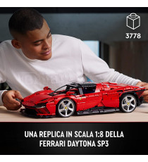 Lego Technic - Ferrari Daytona SP3 - Lego 42143 Supercar Rossa Scala 1:8 Serie Ultimate Cars Concept ANNI 18+ Lego Technic - Ferrari Daytona SP3 - Lego 42143 Supercar Rossa Scala 1:8 Serie Ultimate Cars Concept ANNI 18+