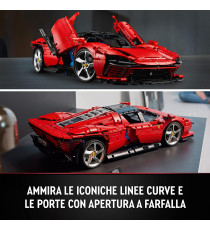 Lego Technic - Ferrari Daytona SP3 - Lego 42143 Supercar Rossa Scala 1:8 Serie Ultimate Cars Concept ANNI 18+ Lego Technic - Ferrari Daytona SP3 - Lego 42143 Supercar Rossa Scala 1:8 Serie Ultimate Cars Concept ANNI 18+