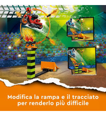 Lego City Stuntz - Competizione acrobatica - LEGO 60299 Set con 2 Moto Cerchio di Fuoco e Duke DeTain ANNI 5+ Lego City Stuntz - Competizione acrobatica - LEGO 60299 Set con 2 Moto Cerchio di Fuoco e Duke DeTain ANNI 5+