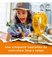 Lego City Stuntz - Giro della morte dello scimpanzé - LEGO 60338 Moto Giocattolo Carica e Vai con Minifigure - ANNI 7+ Lego City Stuntz - Giro della morte dello scimpanzé - LEGO 60338 Moto Giocattolo Carica e Vai con Minifigure - ANNI 7+