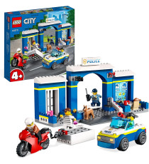 Lego City - Inseguimento alla Stazione di Polizia - LEGO 60370 Prigione, Percorso ad Ostacoli e Figura di Cane ANNI 4+ Lego City - Inseguimento alla Stazione di Polizia - LEGO 60370 Prigione, Percorso ad Ostacoli e Figura di Cane ANNI 4+