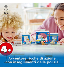 Lego City - Inseguimento alla Stazione di Polizia - LEGO 60370 Prigione, Percorso ad Ostacoli e Figura di Cane ANNI 4+ Lego City - Inseguimento alla Stazione di Polizia - LEGO 60370 Prigione, Percorso ad Ostacoli e Figura di Cane ANNI 4+