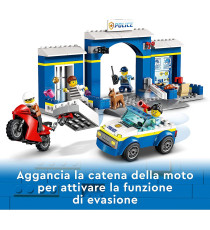 Lego City - Inseguimento alla Stazione di Polizia - LEGO 60370 Prigione, Percorso ad Ostacoli e Figura di Cane ANNI 4+ Lego City - Inseguimento alla Stazione di Polizia - LEGO 60370 Prigione, Percorso ad Ostacoli e Figura di Cane ANNI 4+