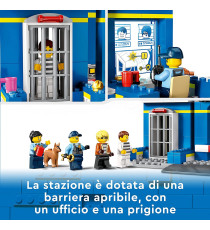 Lego City - Inseguimento alla Stazione di Polizia - LEGO 60370 Prigione, Percorso ad Ostacoli e Figura di Cane ANNI 4+ Lego City - Inseguimento alla Stazione di Polizia - LEGO 60370 Prigione, Percorso ad Ostacoli e Figura di Cane ANNI 4+