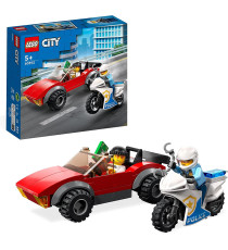 Lego City - Inseguimento sulla moto della polizia - LEGO 60392 con Modello di Auto da Corsa e 2 Minifigure ANNI 5+ Lego City - Inseguimento sulla moto della polizia - LEGO 60392 con Modello di Auto da Corsa e 2 Minifigure ANNI 5+