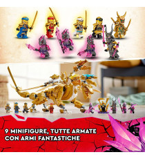 Lego Ninjago - Ultra drago d’oro di Lloyd - Lego 71774 Set Serie TV Crystallized con 9 Minifigure ANNI 9+ Lego Ninjago - Ultra drago d’oro di Lloyd - Lego 71774 Set Serie TV Crystallized con 9 Minifigure ANNI 9+