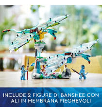 Lego Avatar - Il primo volo sulla banshee di Jake e Neytiri - Lego 75572 Pandora con Parti Fluorescenti e 2 Banshee ANNI 9+ Lego Avatar - Il primo volo sulla banshee di Jake e Neytiri - Lego 75572 Pandora con Parti Fluorescenti e 2 Banshee ANNI 9+