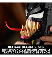 Lego Marvel - Venom - Lego 76187 Super Heroes Venom, Maschera del Nemico del Supereroe Spider-Man ANNI 18+ Lego Marvel - Venom - Lego 76187 Super Heroes Venom, Maschera del Nemico del Supereroe Spider-Man ANNI 18+