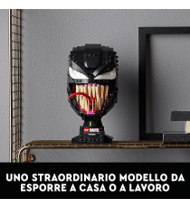 Lego Marvel - Venom - Lego 76187 Super Heroes Venom, Maschera del Nemico del Supereroe Spider-Man ANNI 18+ Lego Marvel - Venom - Lego 76187 Super Heroes Venom, Maschera del Nemico del Supereroe Spider-Man ANNI 18+