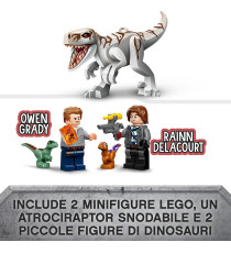 Lego Jurassic World - Atrociraptor: inseguimento sulla moto - Lego 76945 con Dinosauro e 2 Minifigure ANNI 6+ Lego Jurassic World - Atrociraptor: inseguimento sulla moto - Lego 76945 con Dinosauro e 2 Minifigure ANNI 6+