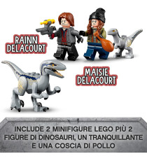 Lego Jurassic World - La cattura dei Velociraptor Blue e Beta - Lego 76946 con Dinosauri , Camion e Moto ANNI 6+ Lego Jurassic World - La cattura dei Velociraptor Blue e Beta - Lego 76946 con Dinosauri , Camion e Moto ANNI 6+