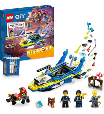 Lego City - Missioni investigative della polizia marittima - Lego 60355 Barca Giocattolo e 4 Minifigure ANNI 6+ Lego City - Missioni investigative della polizia marittima - Lego 60355 Barca Giocattolo e 4 Minifigure ANNI 6+