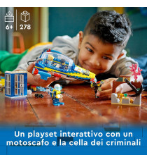 Lego City - Missioni investigative della polizia marittima - Lego 60355 Barca Giocattolo e 4 Minifigure ANNI 6+ Lego City - Missioni investigative della polizia marittima - Lego 60355 Barca Giocattolo e 4 Minifigure ANNI 6+