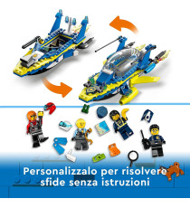 Lego City - Missioni investigative della polizia marittima - Lego 60355 Barca Giocattolo e 4 Minifigure ANNI 6+ Lego City - Missioni investigative della polizia marittima - Lego 60355 Barca Giocattolo e 4 Minifigure ANNI 6+