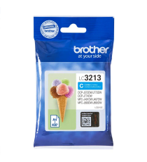 BROTHER LC3213C CIANO CARTUCCIA ORIGINALE PER BROTHER DCP J772DW, J774DW, MFC J890DN, J895DW LC-3213 CAPACITA' 400 PAGINE