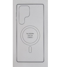 CUSTODIA SILICONE TRASPARENTE PER SAMSUNG GALAXY S22Ultra SLIM MAG-SAFE MAGNETIC MORBIDA IN TPU RESISTENTE - COVER ANTIGRAFFIO