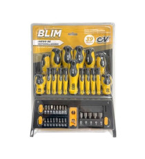 SET 39 PEZZI 17 CACCIAVITI, PUNTE, BUSSOLE BLIM BL0254 MAGNETICO - PUNTA PIATTA,PHILLIPS(CROCE),TORX IN CROMO VANADIO ERGONOMICO SET 39 PEZZI 17 CACCIAVITI, PUNTE, BUSSOLE BLIM BL0254 MAGNETICO - PUNTA PIATTA,PHILLIPS(CROCE),TORX IN CROMO VANADIO ERGONOMICO