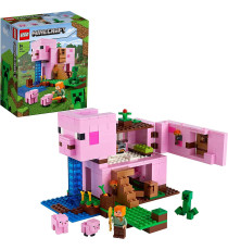 LEGO Minecraft - La pig house - LEGO 21170 CON Minecraft Alex, un iconico Creeper, 2 animali giocattolo Anni 8+ LEGO Minecraft - La pig house - LEGO 21170 CON Minecraft Alex, un iconico Creeper, 2 animali giocattolo Anni 8+