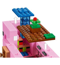 LEGO Minecraft - La pig house - LEGO 21170 CON Minecraft Alex, un iconico Creeper, 2 animali giocattolo Anni 8+ LEGO Minecraft - La pig house - LEGO 21170 CON Minecraft Alex, un iconico Creeper, 2 animali giocattolo Anni 8+