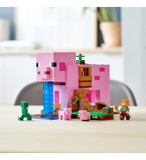 LEGO Minecraft - La pig house - LEGO 21170 CON Minecraft Alex, un iconico Creeper, 2 animali giocattolo Anni 8+ LEGO Minecraft - La pig house - LEGO 21170 CON Minecraft Alex, un iconico Creeper, 2 animali giocattolo Anni 8+