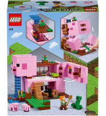 LEGO Minecraft - La pig house - LEGO 21170 CON Minecraft Alex, un iconico Creeper, 2 animali giocattolo Anni 8+ LEGO Minecraft - La pig house - LEGO 21170 CON Minecraft Alex, un iconico Creeper, 2 animali giocattolo Anni 8+