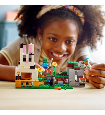 LEGO Minecraft - Il Ranch del Coniglio - Lego 21181 con Figure di Domatore, Zombie e Animali Anni 8+ LEGO Minecraft - Il Ranch del Coniglio - Lego 21181 con Figure di Domatore, Zombie e Animali Anni 8+