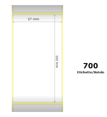 Etichette ZEBRA 57x102mm bianche 700PZ 800262-405 termiche compatibili per ZEBRA GK420,ZD420,ZD421,ZD620 Z-2000D 2.2x4x1 Core Etichette ZEBRA 57x102mm bianche 700PZ 800262-405 termiche compatibili per ZEBRA GK420,ZD420,ZD421,ZD620 Z-2000D 2.2x4x1 Core