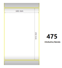 Etichette Zebra 102x152mm bianche 475PZ 800264-605 termiche compatibili per ZEBRA GK420,ZD420,ZD421,ZD620 Z-2000D 4x6x1 Core Etichette Zebra 102x152mm bianche 475PZ 800264-605 termiche compatibili per ZEBRA GK420,ZD420,ZD421,ZD620 Z-2000D 4x6x1 Core