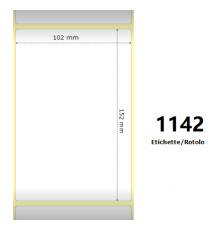 Etichette Zebra 102x152mm bianche 1142PZ 800740-605 termiche compatibile con Zebra ZT230,ZT411,ZM400,S4M Z-2000D 4x6x3 Core