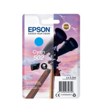 Originale T502 ciano C13T02V24010 Cartuccia per Epson Workforce 2860,2865,Expression Home XP-5100,5105 capacità 165 pagine 3.3ml Originale T502 ciano C13T02V24010 Cartuccia per Epson Workforce 2860,2865,Expression Home XP-5100,5105 capacità 165 pagine 3.3ml