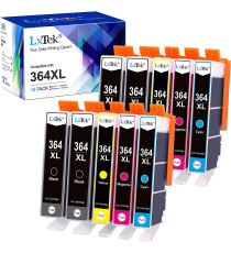 Pack 10 cartucce compatibili HP 364XL BK-C-M-Y N9J74AE N9J73AE per HP 5380,6380,5460,8550,5324 4PZ 364XLBK 2PZ 364XLC-M-Y