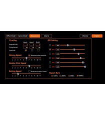 Mouse Gaming Baseus GM01 sensore ottico - 9 pulsanti programmabili - fino a 6400dpi -  cavo in nylon da 2mt - per Windows e Mac