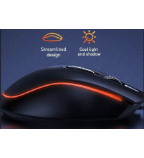 Mouse Gaming Baseus GM01 sensore ottico - 9 pulsanti programmabili - fino a 6400dpi -  cavo in nylon da 2mt - per Windows e Mac