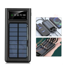 Power bank solare Linq PD15200 15000mAh con 4 uscite - batteria esterna - con pannello solare - ricarica solare o elettrica! Power bank solare Linq PD15200 15000mAh con 4 uscite - batteria esterna - con pannello solare - ricarica solare o elettrica!