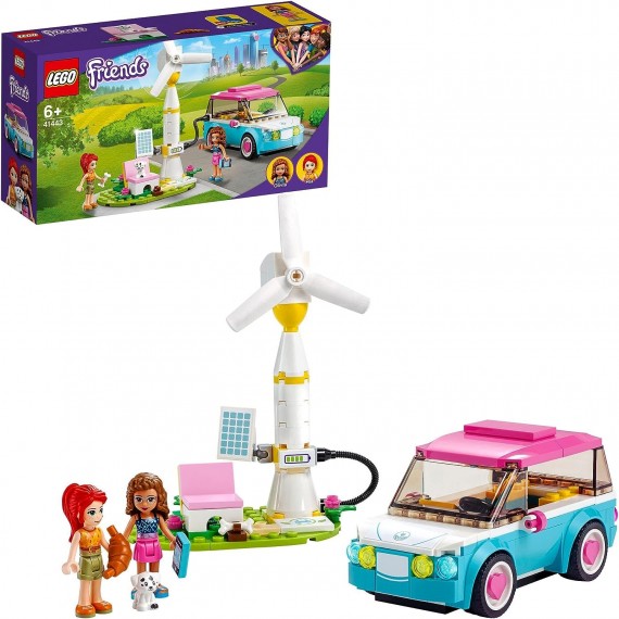 Lego Friends - L'auto elettrica di Olivia - Lego 41443 Elettrizzante gioco con auto moderna ANNI 6+ 183pz