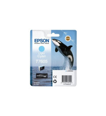 Epson T7605 light ciano C13T76054010 cartuccia originale Orca per Epson SureColor SC-P600 capacità 25.9ml