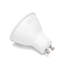 Faretto led GU10 COB 4.9w 360 lumen - 6500K luce fredda bianca - lampadina misura D50xH55mm Equivalenza incandescente: 52W Faretto led GU10 COB 4.9w 360 lumen - 6500K luce fredda bianca - lampadina misura D50xH55mm Equivalenza incandescente: 52W