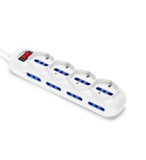 Multipresa ciabatta elettrica 12 posti con interruttore cavo 3 metri Spina 16A 250V 2P+E Presa 16A 250V 8 WAY P17/11 4 WAY P40 Multipresa ciabatta elettrica 12 posti con interruttore cavo 3 metri Spina 16A 250V 2P+E Presa 16A 250V 8 WAY P17/11 4 WAY P40