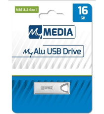 Pendrive 16GB USB MyMedia My Alu 3.2 69275 pendrive in metallo da 16 gb Connessione SuperFast USB 3.2 Gen 1 Pendrive 16GB USB MyMedia My Alu 3.2 69275 pendrive in metallo da 16 gb Connessione SuperFast USB 3.2 Gen 1