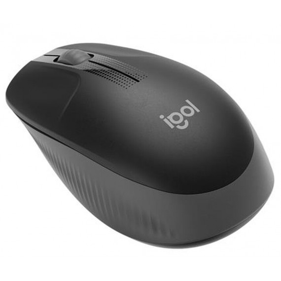 Mouse Logitech WL M190 full-size wireless 2,4 GHz nero/carbone 910-005905 ambidestro 2 tasti + rotella - 1000dpi 4x6,6x11,5cm