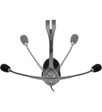 Cuffie Logitech Stereo H110 con microfono per computer 941-000271 cablate Cancellazione Rumore, ‎Doppio Jack Audio da 3.5 mm