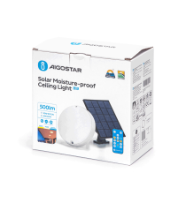 Lampada plafoniera solare led 50W 500 lumen 3000K/4000K/6500K calda,fredda,naturale IP65 con telecomando e pannello solare Lampada plafoniera solare led 50W 500 lumen 3000K/4000K/6500K calda,fredda,naturale IP65 con telecomando e pannello solare