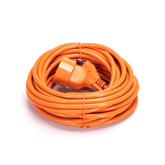 Prolunga elettrica 10 metri arancione - max 3680w - spina 16A 250V - presa  P40 - fili in rame resistente di altissima qualità