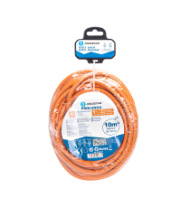 Prolunga elettrica 10 metri arancione -max 3680w- spina 16A 250V -presa P40 Schuko- fili in rame resistente di altissima qualità Prolunga elettrica 10 metri arancione -max 3680w- spina 16A 250V -presa P40 Schuko- fili in rame resistente di altissima qualitÃ