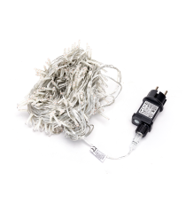 Catena luminosa lampadine a testa piatta 500 led 50mt - Rgby multicolor - 8 giochi di luce - IP44 interno/esterno Catena luminosa lampadine a testa piatta 500 led 50mt - Rgby multicolor - 8 giochi di luce - IP44 interno/esterno