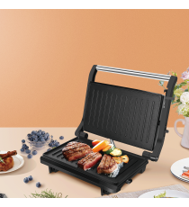 Piastra griglia bistecchiera 800W - cottura a doppio lato - rivestimento antiaderente - panini bistecche toast - alta qualità Piastra griglia bistecchiera 800W - cottura a doppio lato - rivestimento antiaderente - panini bistecche toast - alta qualitÃ