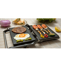 Piastra griglia bistecchiera 800W - cottura a doppio lato - rivestimento antiaderente - panini bistecche toast - alta qualità Piastra griglia bistecchiera 800W - cottura a doppio lato - rivestimento antiaderente - panini bistecche toast - alta qualitÃ