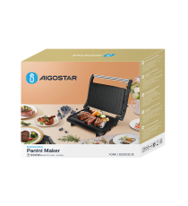 Piastra griglia bistecchiera 800W - cottura a doppio lato - rivestimento antiaderente - panini bistecche toast - alta qualità Piastra griglia bistecchiera 800W - cottura a doppio lato - rivestimento antiaderente - panini bistecche toast - alta qualitÃ