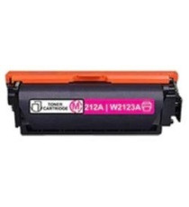 Toner W2123A magenta compatibile 212A con chip per Hp Color LaserJet Enterprise M578,M55,M554,M555 capacità 4.500 pagine